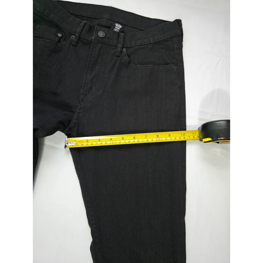 H&M &Denim Mens Super Skinny Jeans Black Size 32 Stretch Low Rise